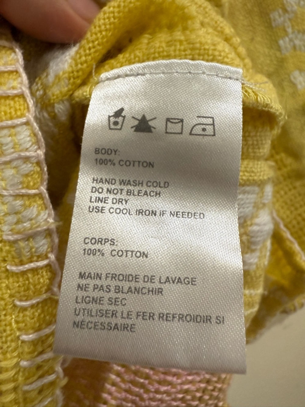 STARING Yellow Knit Floral-Stripe V-Neck Tunic - Picture 3 of 5
